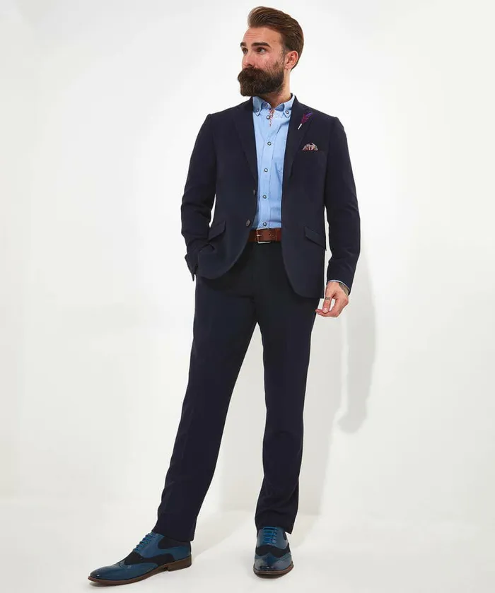 Men Joe Browns Terrific Textured Blazer Blue Men Joe Browns Terrific Textured Blazer Blue