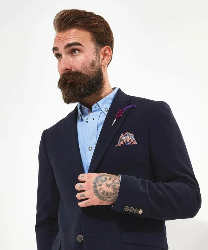 Men Joe Browns Terrific Textured Blazer Blue Men Joe Browns Terrific Textured Blazer Blue