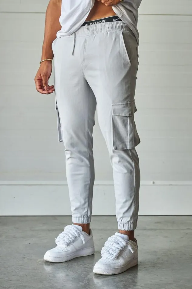 Men Joggerpant Gris Cargo Grey Brentiny Paris Pants