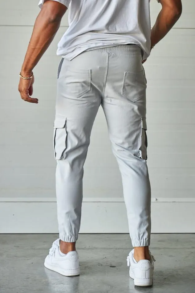 Men Joggerpant Gris Cargo Grey Brentiny Paris Pants