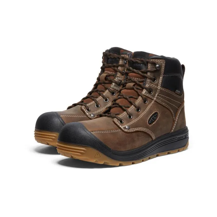 Men KEEN Boots Brown Work Boots 8211 Fort Wayne 6quot WP Soft Toe Men KEEN Boots Brown Work Boots 8211 Fort Wayne 6quot WP Soft Toe