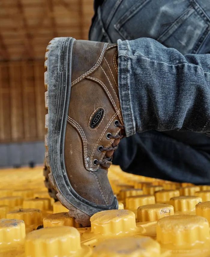 Men KEEN Boots Brown Work Boots 8211 Fort Wayne 6quot WP Soft Toe Men KEEN Boots Brown Work Boots 8211 Fort Wayne 6quot WP Soft Toe