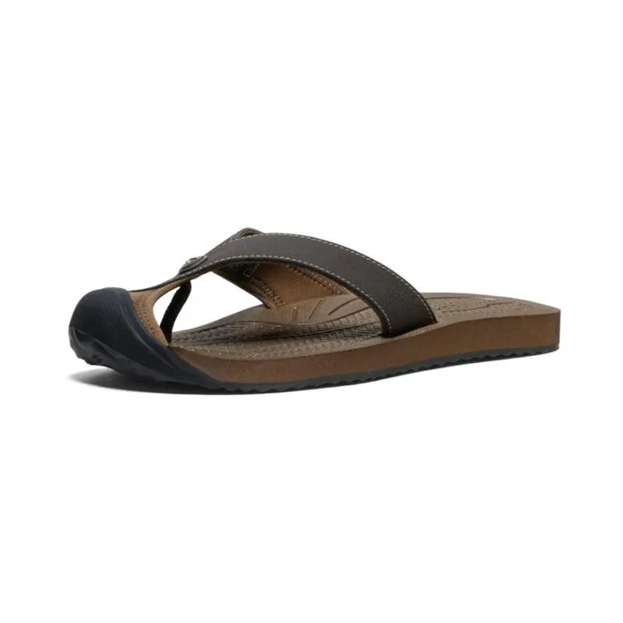 Men KEEN Sandals Barbados JavaDark Earth Leather FlipFlop Men KEEN Sandals Barbados JavaDark Earth Leather FlipFlop