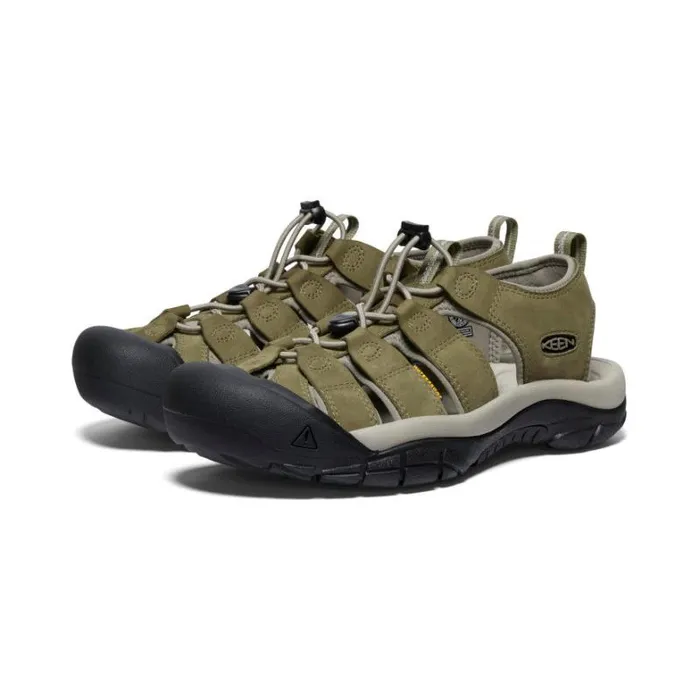Men KEEN Sandals Newport Martini OliveBrindle Leather Closed Toe Sandal Men KEEN Sandals Newport Martini OliveBrindle Leather Closed Toe Sandal