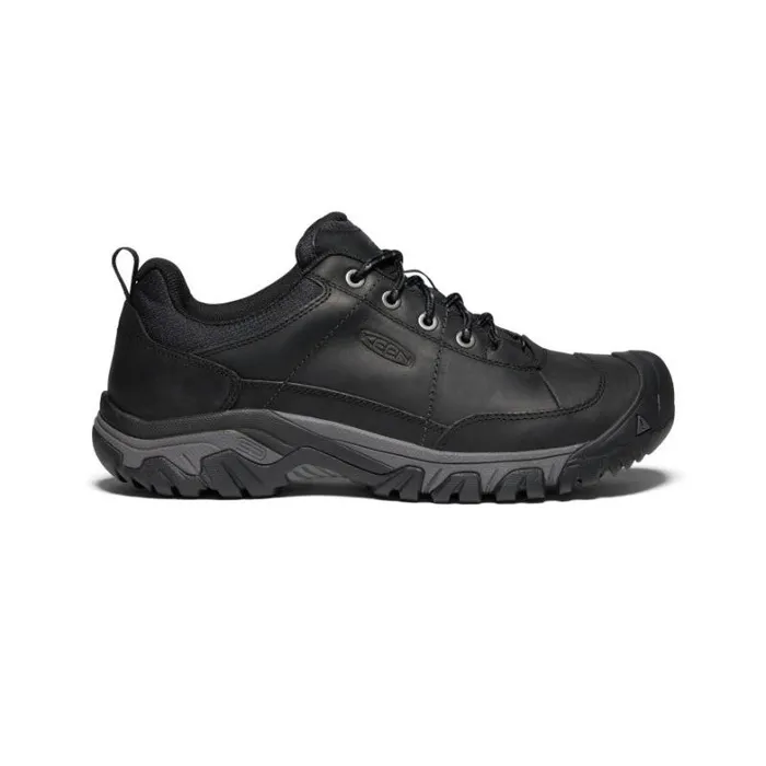 Men KEEN Shoes Black Leather Oxfords 8211 Targhee III