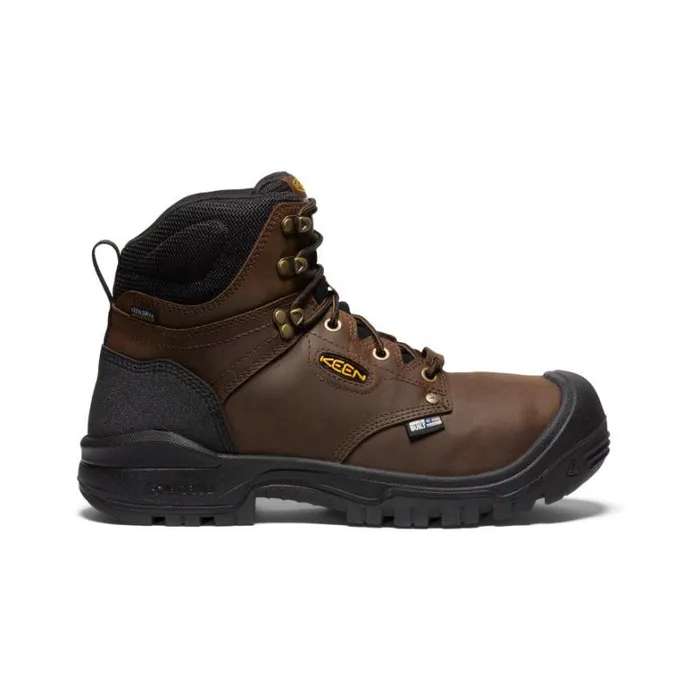 Men KEEN Work Boots and Shoes Brown Work Boots 8211 Independence 6quot WP Int Met