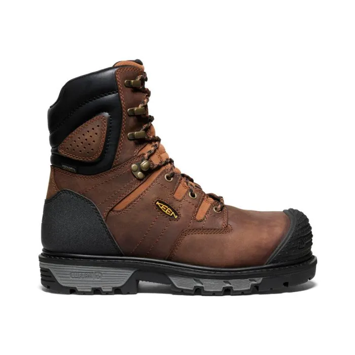 Men KEEN Work Boots and Shoes Camden 8quot Waterproof Boot CarbonFiber Toe