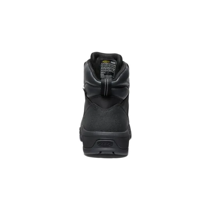 Men KEEN Work Boots and Shoes Evanston Boot 6quot Waterproof BlackBlack Leather Work Boot Men KEEN Work Boots and Shoes Evanston Boot 6quot Waterproof BlackBlack Leather Work Boot