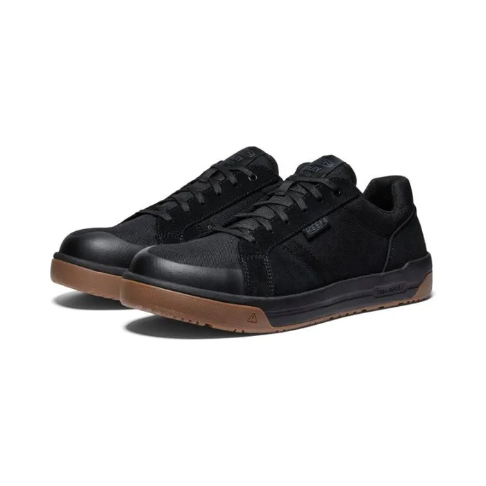 Men KEEN Work Boots and Shoes Kenton ESD CarbonFiber Toe BlackGum Leather Work Sneaker Men KEEN Work Boots and Shoes Kenton ESD CarbonFiber Toe BlackGum Leather Work Sneaker