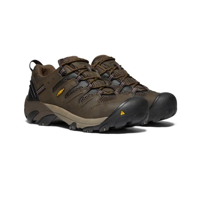 Men KEEN Work Boots and Shoes Lansing Low Steel Toe Cascade BrownFired Brick Men KEEN Work Boots and Shoes Lansing Low Steel Toe Cascade BrownFired Brick