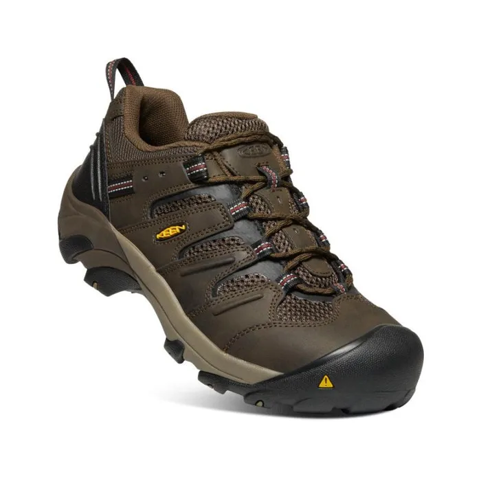 Men KEEN Work Boots and Shoes Lansing Low Steel Toe Cascade BrownFired Brick Men KEEN Work Boots and Shoes Lansing Low Steel Toe Cascade BrownFired Brick
