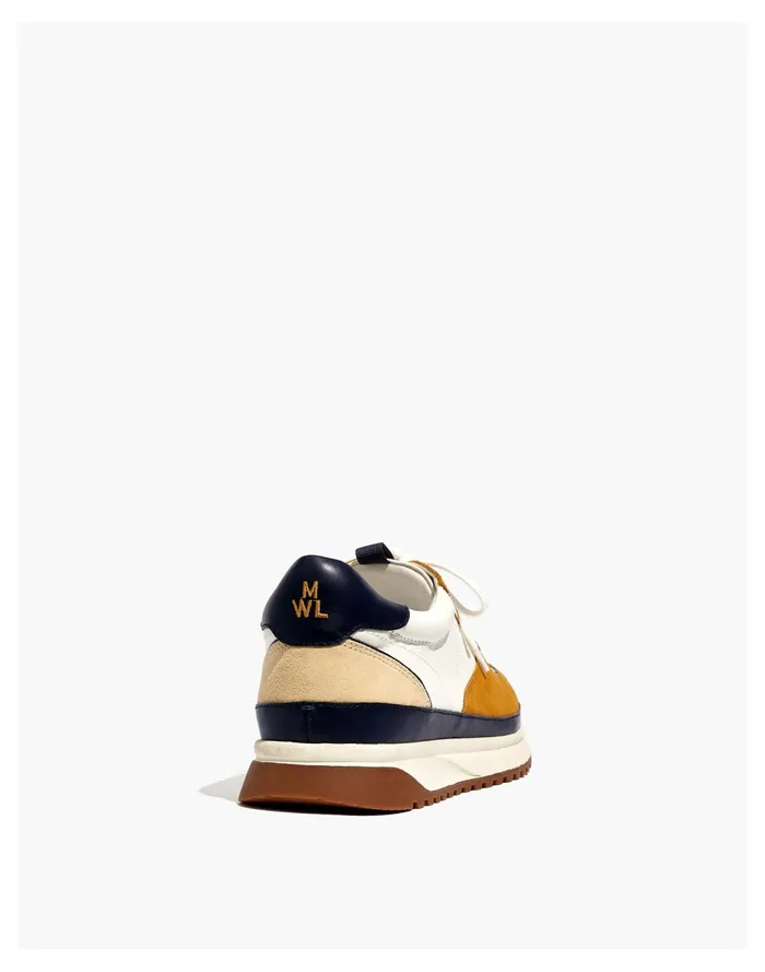 Men Kickoff Trainer Sneakers In Leather And Suede Rich Amber Multi Madewell Sneakers Men Kickoff Trainer Sneakers In Leather And Suede Rich Amber Multi Madewell Sneakers