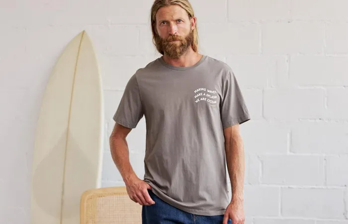 Men Kirui 8211 Gunmetal Grey TWOTHIRDS TShirts
