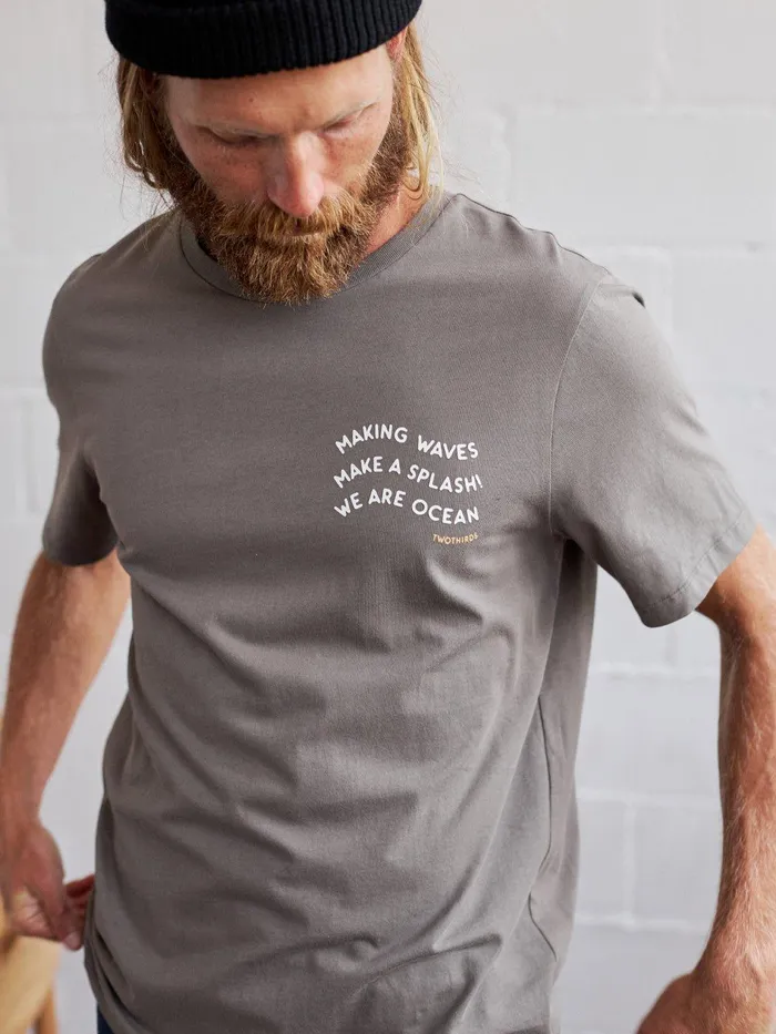 Men Kirui 8211 Gunmetal Grey TWOTHIRDS TShirts