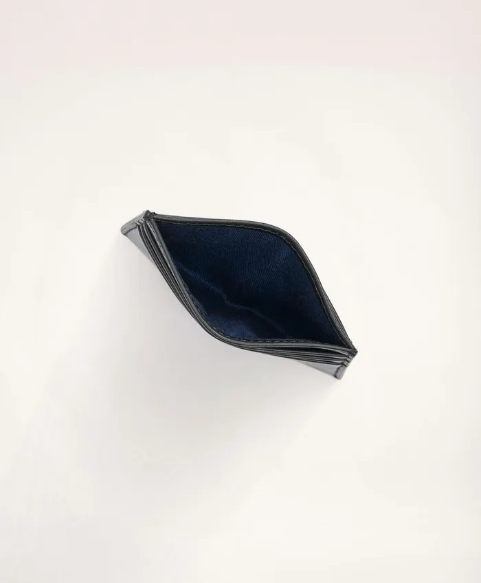 Men Lambskin Card Case Black Brooks Brothers Bags and Leather Goods