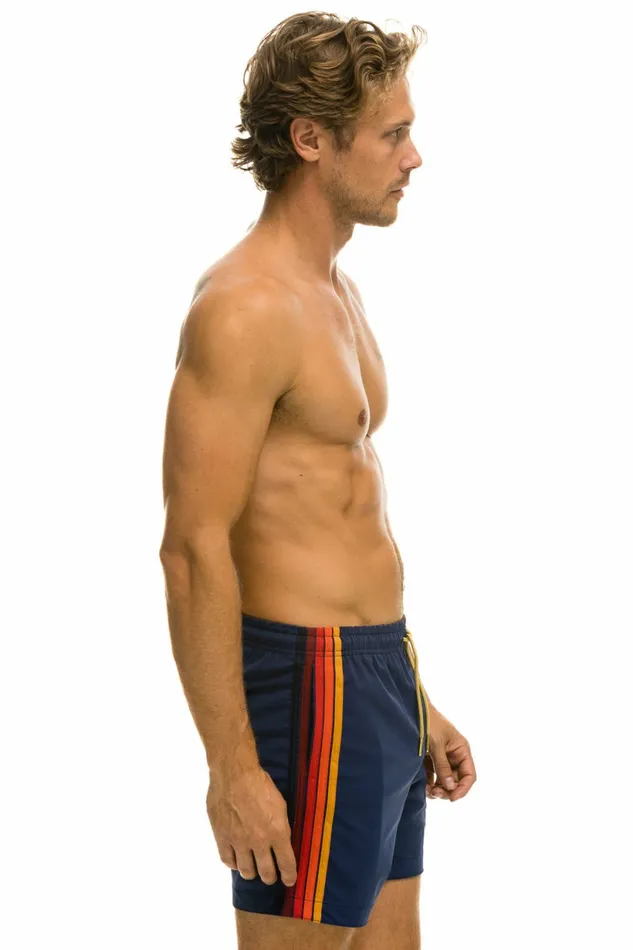 Men MEN039S 5 STRIPE FLEX SHORTS 8211 NAVY Aviator Nation Shorts Men MEN039S 5 STRIPE FLEX SHORTS 8211 NAVY Aviator Nation Shorts