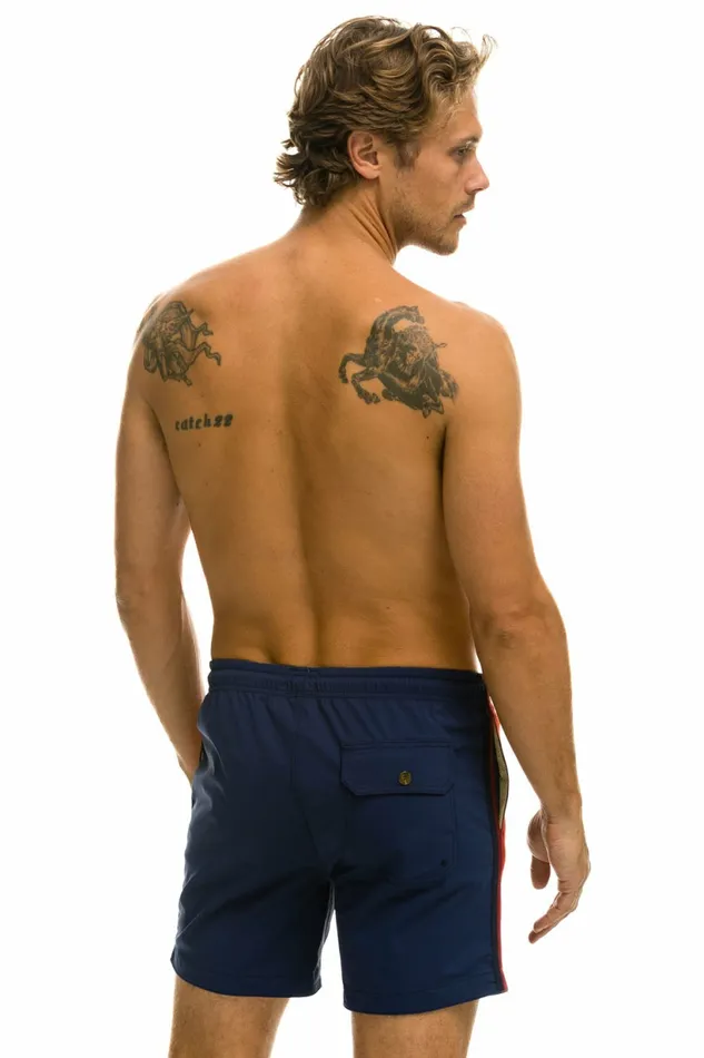 Men MEN039S 5 STRIPE FLEX SHORTS 8211 NAVY Aviator Nation Shorts Men MEN039S 5 STRIPE FLEX SHORTS 8211 NAVY Aviator Nation Shorts