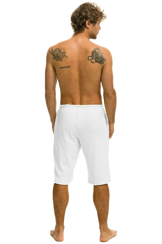 Men MEN039S LOGO SWEATSHORTS 8211 WHITE Aviator Nation Shorts Men MEN039S LOGO SWEATSHORTS 8211 WHITE Aviator Nation Shorts