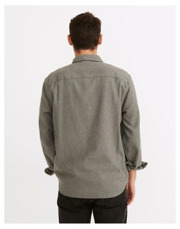 Men Nubby Easy Shirt Jacket Smoked Graphite Madewell Shirts Men Nubby Easy Shirt Jacket Smoked Graphite Madewell Shirts