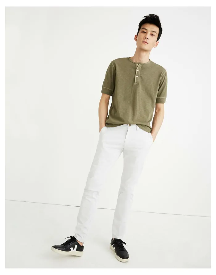 Men Penn Slim Chino Pants Grey Dove Madewell Pants