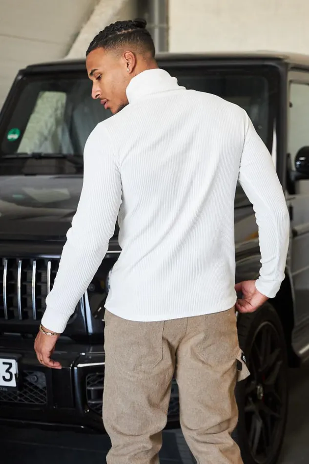Men Pull Blanc Col Roul En Velours Ctel White Brentiny Paris Sweatshirts and Pullovers Men Pull Blanc Col Roul En Velours Ctel White Brentiny Paris Sweatshirts and Pullovers