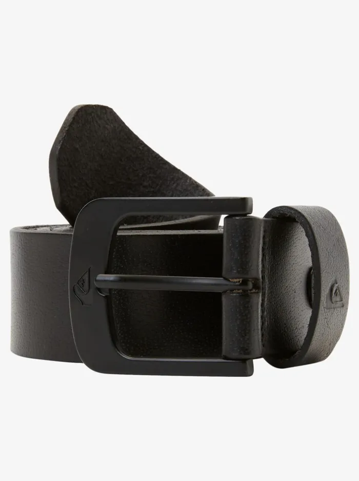 Men Quiksilver Belts The Everydaily Leather Belt Black