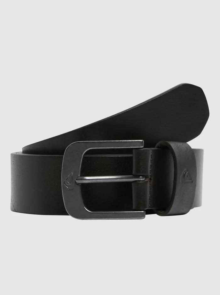 Men Quiksilver Belts The Everydaily Leather Belt Chocolate