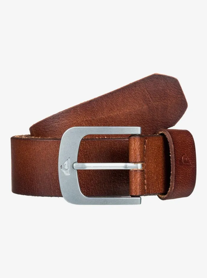 Men Quiksilver Belts The Everydaily Leather Belt Chocolate Men Quiksilver Belts The Everydaily Leather Belt Chocolate
