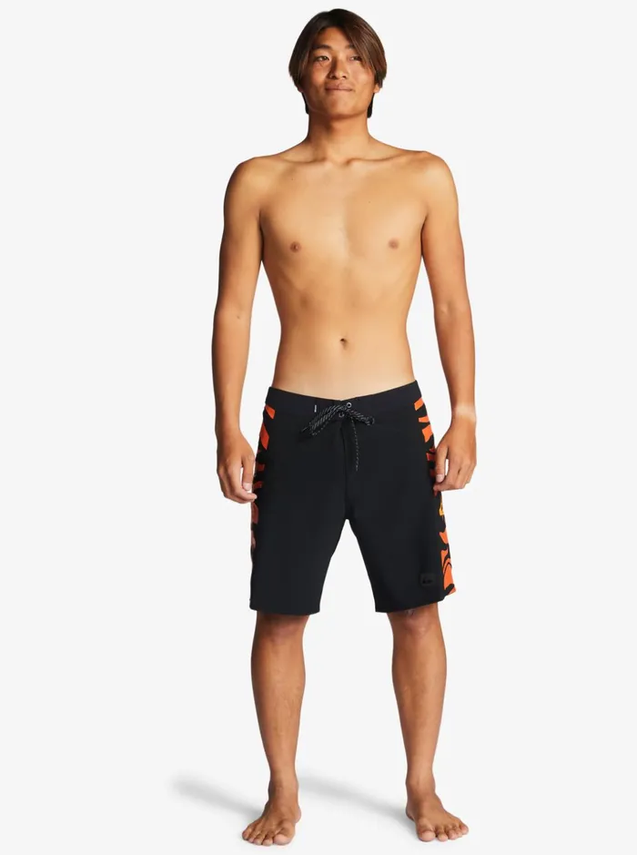 Men Quiksilver Boardshorts GLand Highlite Arch 19034 Boardshorts Black Men Quiksilver Boardshorts GLand Highlite Arch 19034 Boardshorts Black