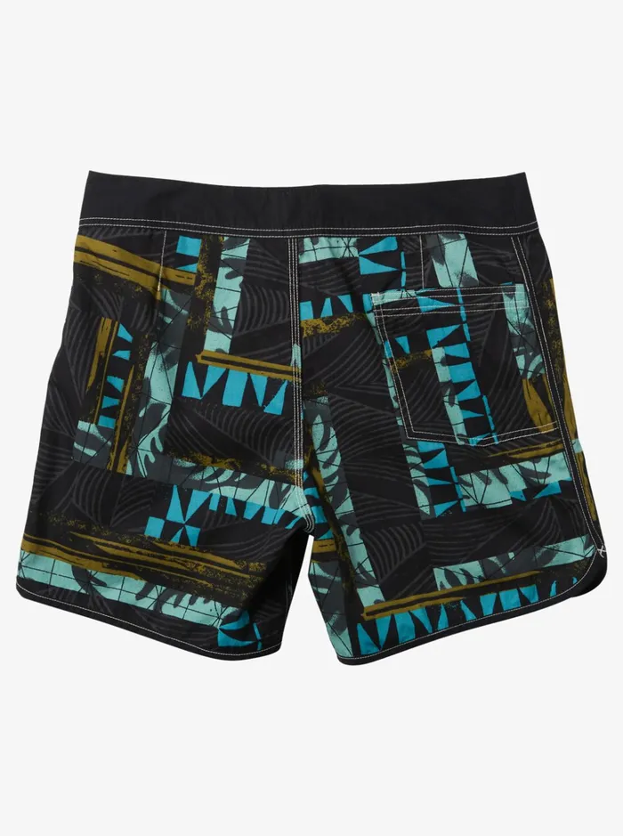 Men Quiksilver Boardshorts Gregg Kaplan Blank Canvas Scallop Snap 16034 Boardshorts Black Men Quiksilver Boardshorts Gregg Kaplan Blank Canvas Scallop Snap 16034 Boardshorts Black