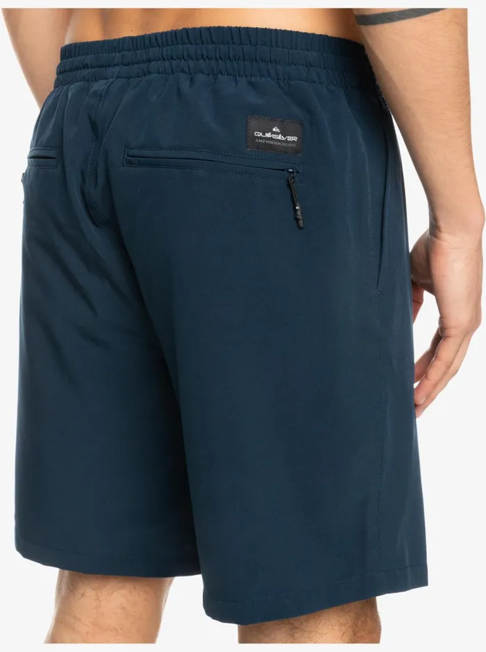 Men Quiksilver Boardshorts Ocean Elastic Waist 18034 Amphibian Shorts Navy Blazer Men Quiksilver Boardshorts Ocean Elastic Waist 18034 Amphibian Shorts Navy Blazer