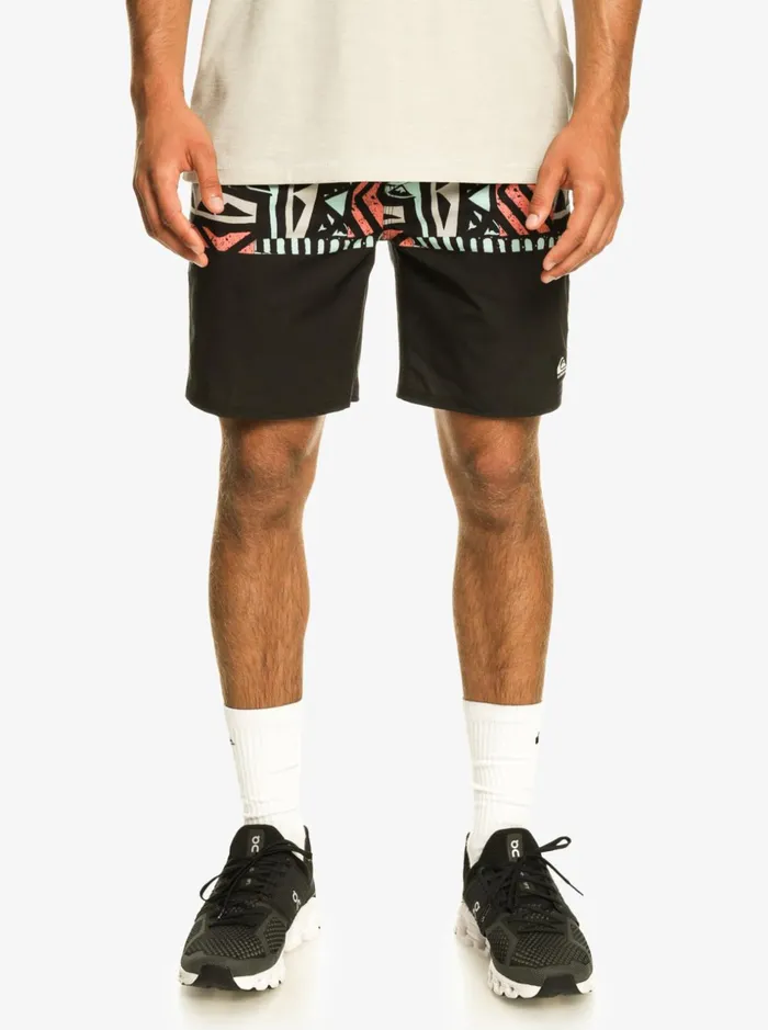 Men Quiksilver Boardshorts Omni Stretch 17034 Training Shorts Black Men Quiksilver Boardshorts Omni Stretch 17034 Training Shorts Black