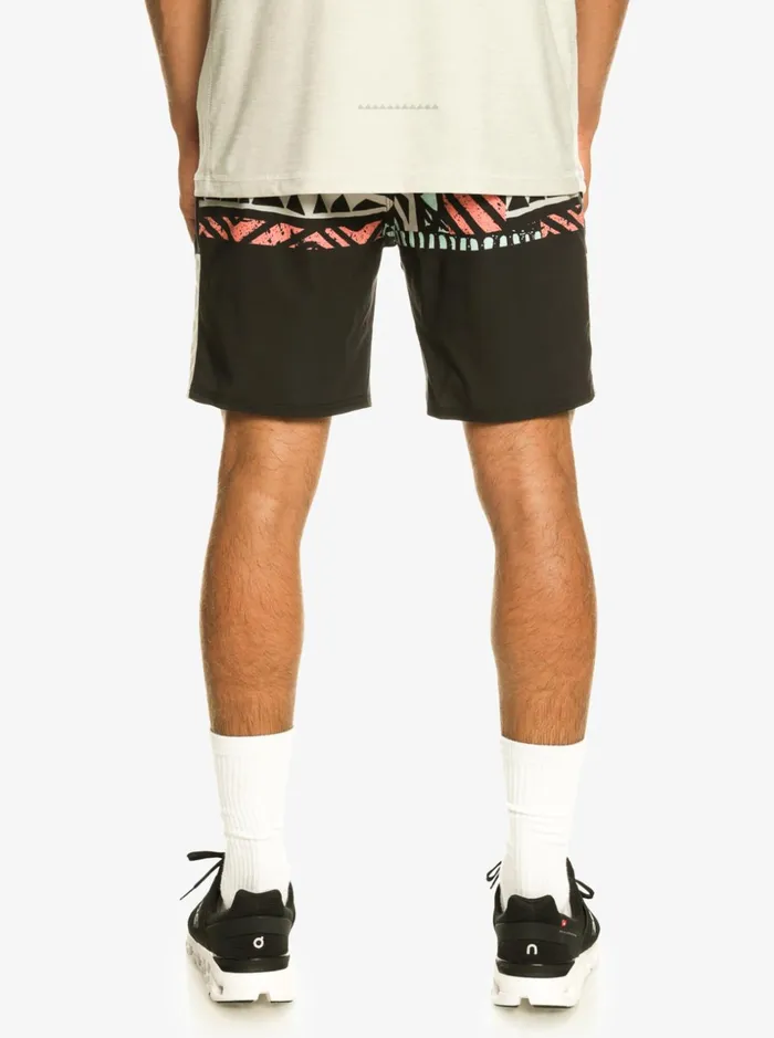 Men Quiksilver Boardshorts Omni Stretch 17034 Training Shorts Black Men Quiksilver Boardshorts Omni Stretch 17034 Training Shorts Black