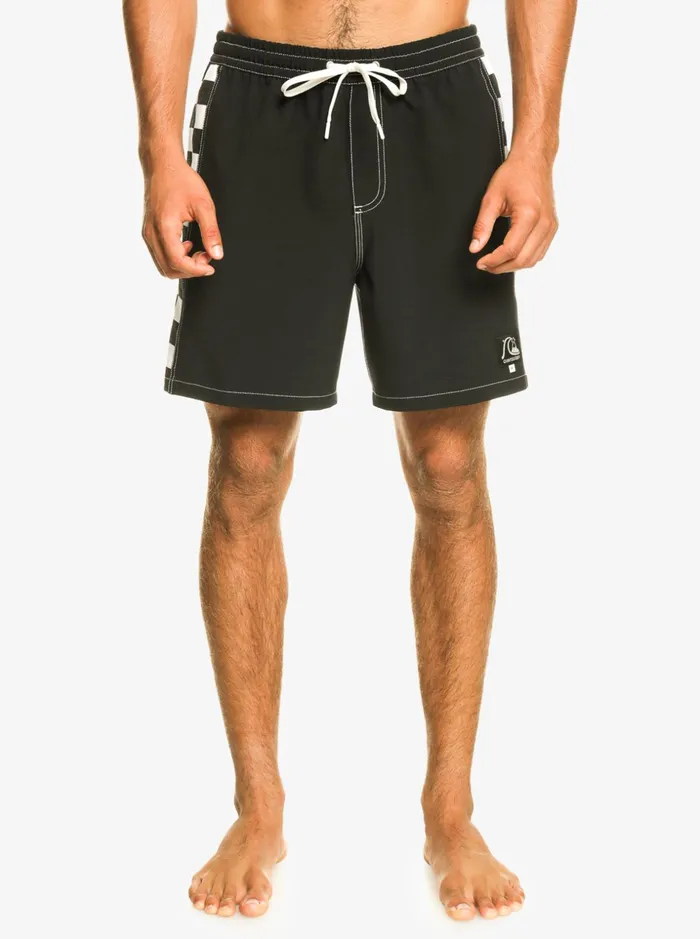 Men Quiksilver Boardshorts Original Arch 17034 Volleys Black Men Quiksilver Boardshorts Original Arch 17034 Volleys Black