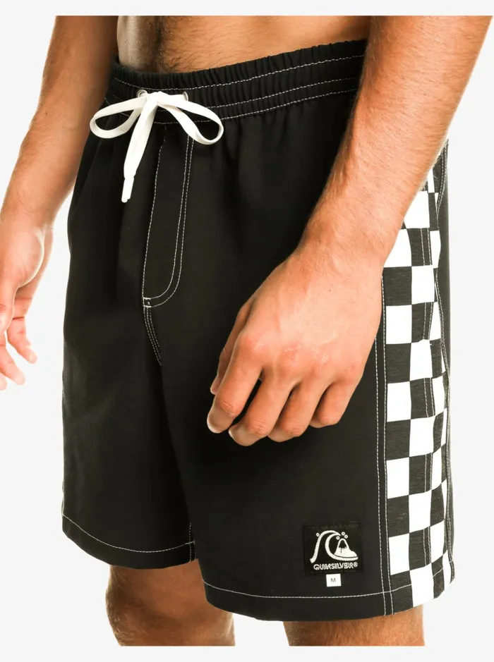 Men Quiksilver Boardshorts Original Arch 17034 Volleys Black Men Quiksilver Boardshorts Original Arch 17034 Volleys Black