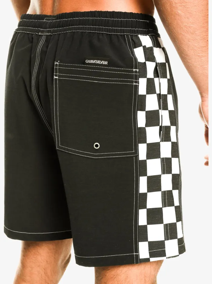 Men Quiksilver Boardshorts Original Arch 17034 Volleys Black Men Quiksilver Boardshorts Original Arch 17034 Volleys Black
