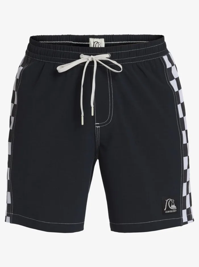 Men Quiksilver Boardshorts Original Arch 17034 Volleys Black Men Quiksilver Boardshorts Original Arch 17034 Volleys Black