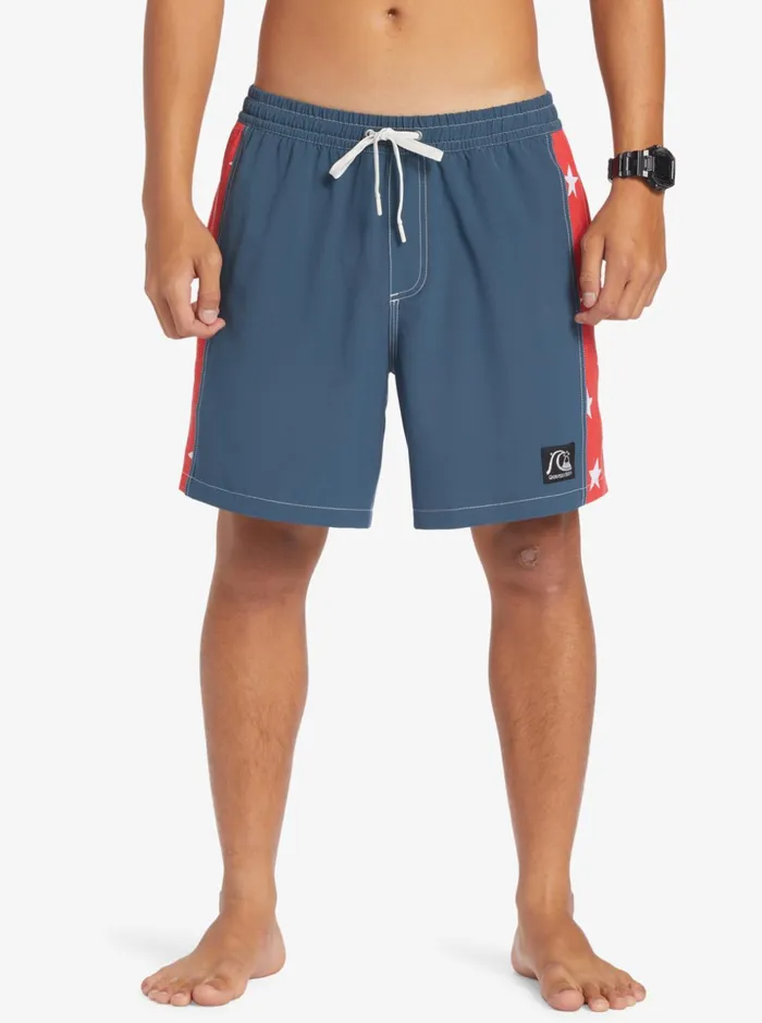 Men Quiksilver Boardshorts Original Arch 17034 Volleys Midnight Navy Men Quiksilver Boardshorts Original Arch 17034 Volleys Midnight Navy