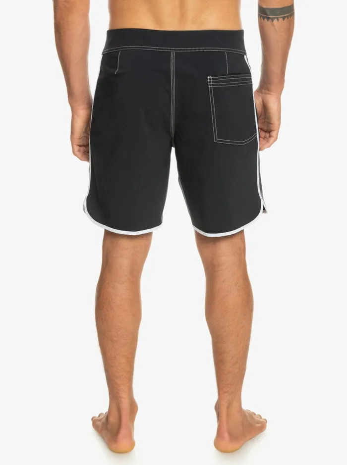 Men Quiksilver Boardshorts Original Scallop 18034 Boardshorts Black Men Quiksilver Boardshorts Original Scallop 18034 Boardshorts Black