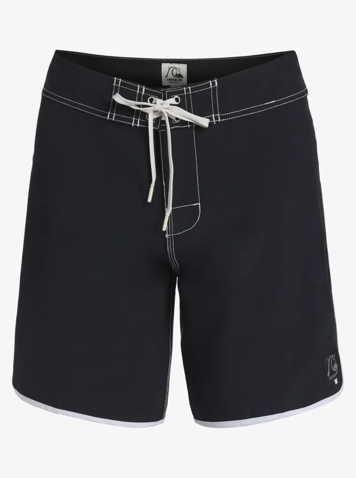 Men Quiksilver Boardshorts Original Scallop 18034 Boardshorts Black Men Quiksilver Boardshorts Original Scallop 18034 Boardshorts Black