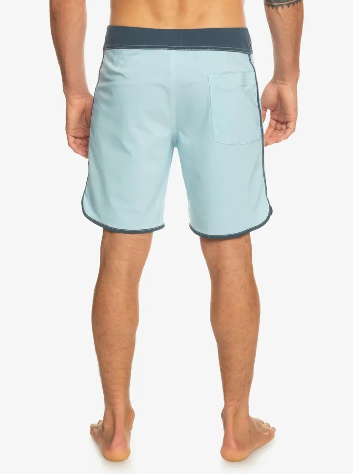 Men Quiksilver Boardshorts Original Scallop 18034 Boardshorts Sky Blue Men Quiksilver Boardshorts Original Scallop 18034 Boardshorts Sky Blue