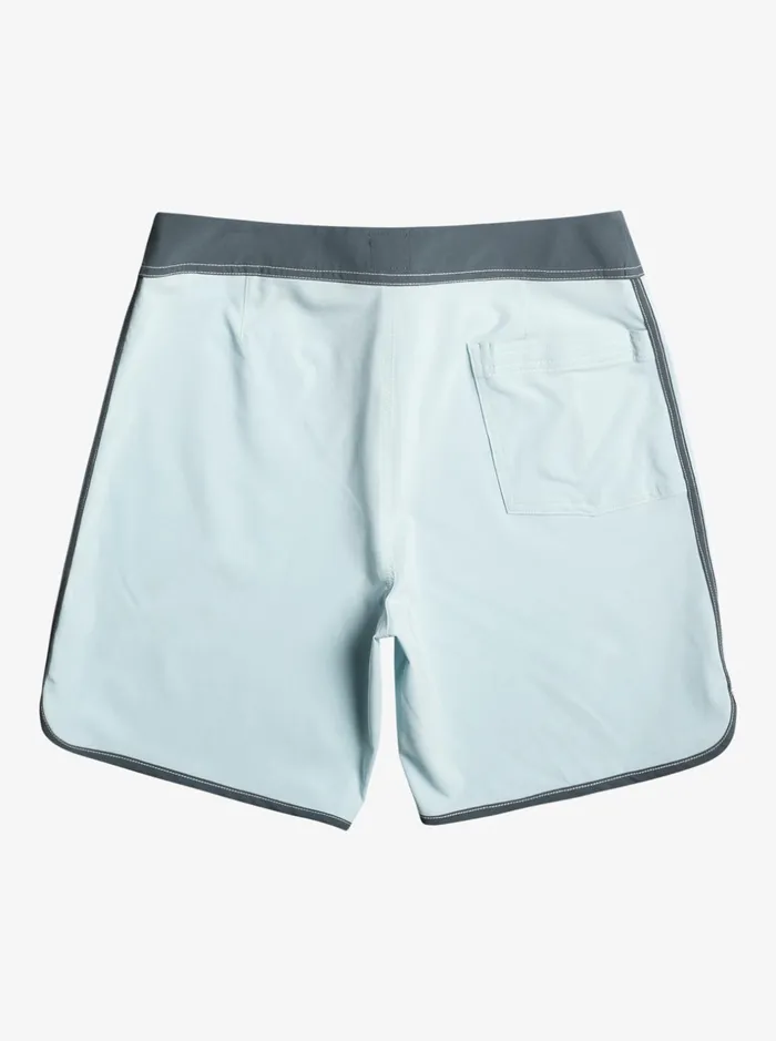 Men Quiksilver Boardshorts Original Scallop 18034 Boardshorts Sky Blue Men Quiksilver Boardshorts Original Scallop 18034 Boardshorts Sky Blue