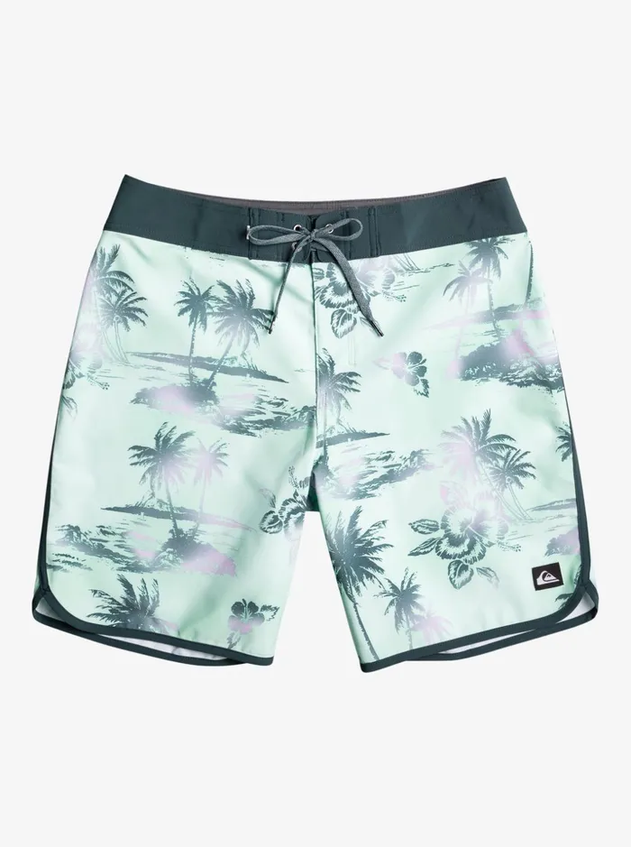 Men Quiksilver Boardshorts Surfsilk Scallop 19034 Boardshorts Beach Glass
