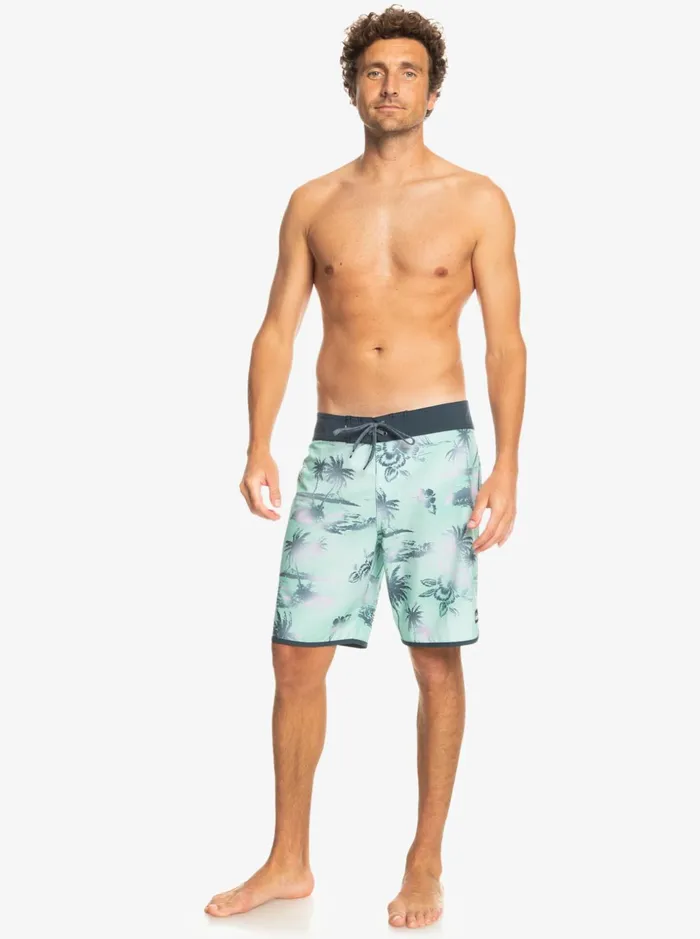 Men Quiksilver Boardshorts Surfsilk Scallop 19034 Boardshorts Beach Glass Men Quiksilver Boardshorts Surfsilk Scallop 19034 Boardshorts Beach Glass