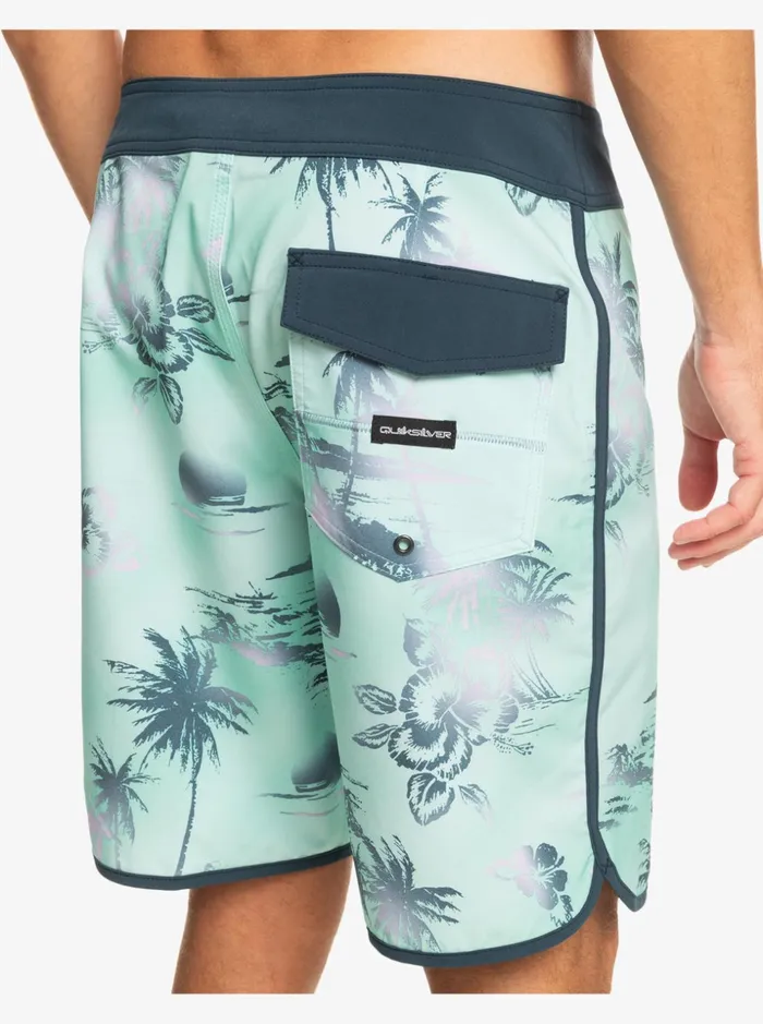 Men Quiksilver Boardshorts Surfsilk Scallop 19034 Boardshorts Beach Glass Men Quiksilver Boardshorts Surfsilk Scallop 19034 Boardshorts Beach Glass