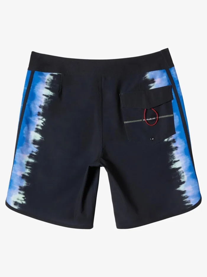 Men Quiksilver Boardshorts SurfSilk Scallop 19034 Boardshorts Black Men Quiksilver Boardshorts SurfSilk Scallop 19034 Boardshorts Black