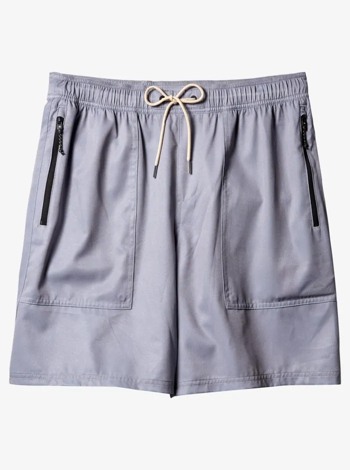 Men Quiksilver Boardshorts Waterman Scout Zipper Amphibian 20034 Boardshorts Sharkskin