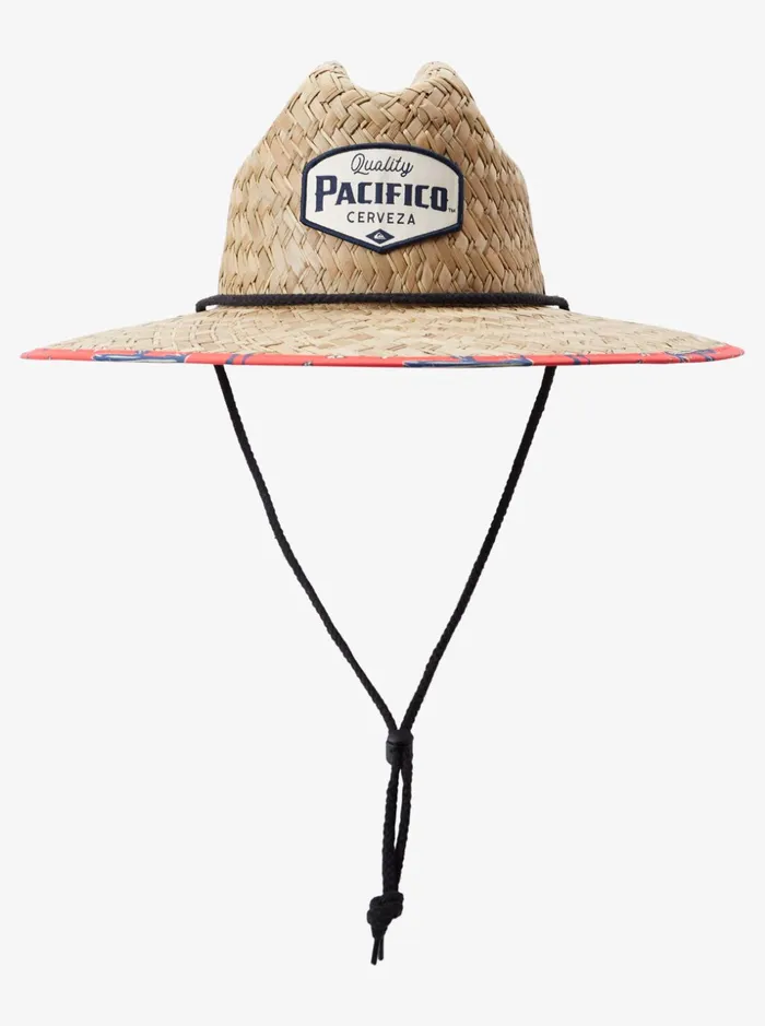 Men Quiksilver Hats Kick Back Straw Lifeguard Hat Natural