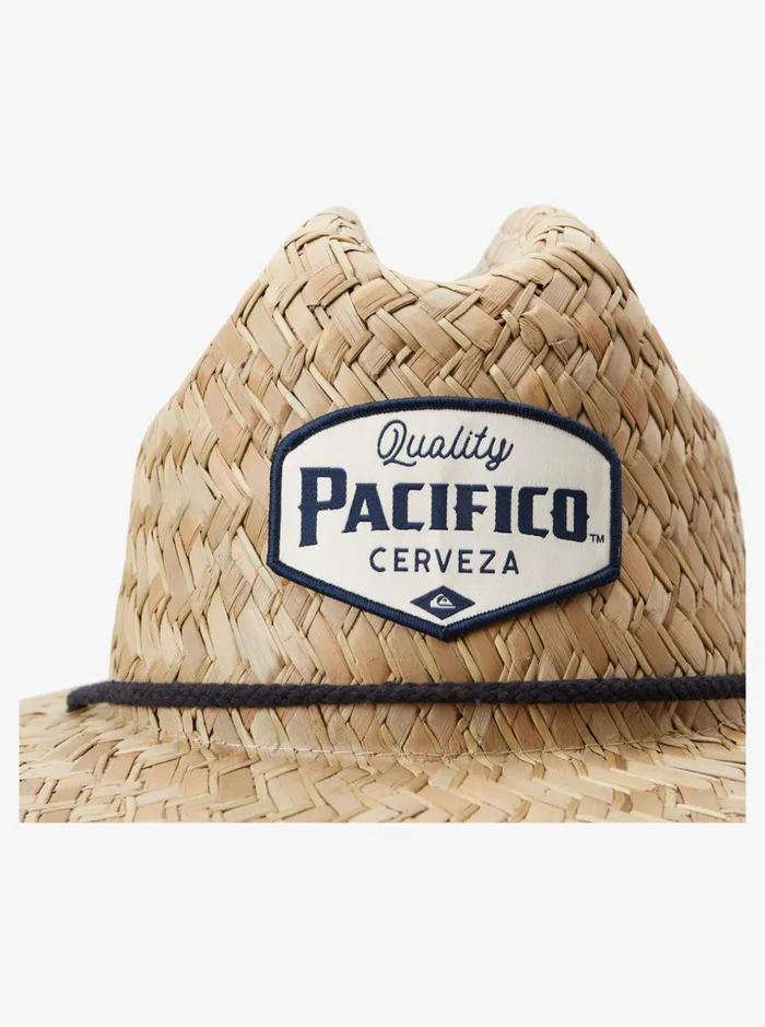 Men Quiksilver Hats Kick Back Straw Lifeguard Hat Natural