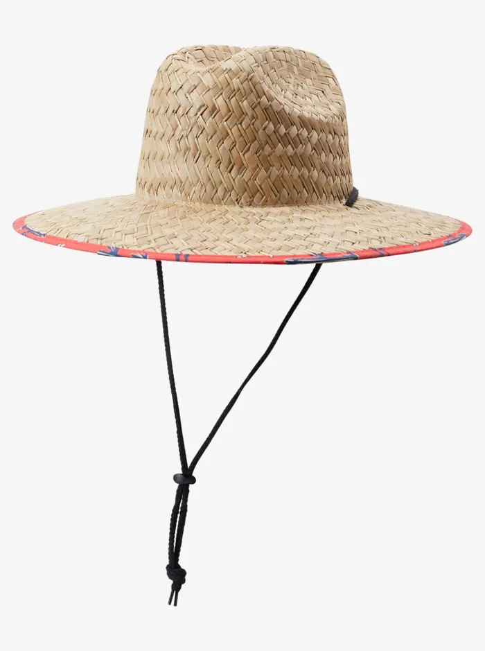 Men Quiksilver Hats Kick Back Straw Lifeguard Hat Natural